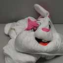 Easter Party Rabbit Costume Bunny Costume Plush Halloween Animal Mascot Costume (White), M