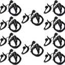 Retevis CP185 CP200D Earpiece, Compatible with Motorola CP100D/GP300/GP2000/BRP40/RMU2040/RMU2080D/RDU4100/RDU4160D/DTR700/HYTTC610 Radios, Volume Adjustable Walkie Talkie Earpiece with Mic(10 Pack)