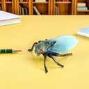 ibasenice 2pcs Realistic Cicada Insect Model Toys for Kids, Lifelike Simulation Cicadas Figures for Insect Theme Party, Home Decoration, Educational Play, 3.34 * 2.75 * 1.18inch