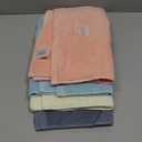 RUIBOLU Hand Towels for Bathroom Set 4 Piece, 100percent Cotton Bath Towel , Face Soft Highly Absorbent Adults and Children Kitchen, 14x29 Inch (Pink White Blue Gray)