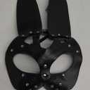 Women Sexy Bunny Mask,Sexy Role Play Rabbit Costume,Halloween Bunny Mask,Leather Animal Masquerade Rabbit Masks for Night Club Cocktail