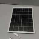 6W Solar Panel with Gutter Mount for Ring Cameras,Stick Up Cam, Stick Up Cam Pro, Outdoor Cam Plus Battery, Spotlight Cam Plus/Pro with Waterproof Cable and USB-C to Barrel Plug Adapter (White)