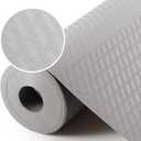 Light Gray Shelf Liners for Kitchen Cabinets Refrigerator Liners Waterproof & Oil-Proof Kitchen Cupboard Liner Drawer Mats EVA Material Non Adhesive Fridge Liner for Shelves 23.6 x 236.2 Inches