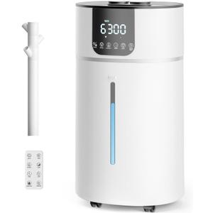 AreShark 4.2 Gal/16L Humidifier Large Room, Cool Warm Mist 2000ft Whole House Air Humidifiers for Bedroom, Plants, Adults, 60H Runtime, Humidity Setting, Easy to Clean, Top Fill, Extension Tube