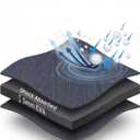 JOYTUTUS Hail Protector Car Cover for Sedan (186-193 in), Thick EVA Padded Anti-Hail Cover, Waterproof All Weather Hail Protection Car Cover