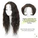 UDU Curly Hair Topper 20inch Natural Curly Hair Toppers for Women with Thinning Hair, Lightweight & Breathable Wiglets for Thinning Hair, Full Coverage, Perfect for Daily Use, Styling, Cosplay