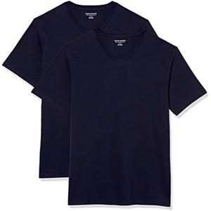 Amazon Essentials Men's V-Neck Short-Sleeve T-Shirts, Pack of 2 XL
