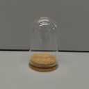 PH PandaHall 4pcs Cloche Glass Dome Clear Glass Display Dome with Cork Base Glass Decorative Jars Bottles for Display Collectibles Figurine Flower Storage Christmas Party Favor Decoration 3.15x5inch