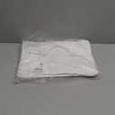 Retisee 200 Packs Plastic Disposable Bibs for Adults 14 x 24 Inch White Eating Plastic Bibs for Women Men Elderly