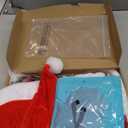 Haysandy 4 Pcs Sexy Christmas Santa Lingerie Costume Women Girls Claus Costume Dress Hat for Xmas Outfits, S