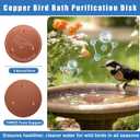 4 Pack Heated Bird Bath for Winter Outdoors, 75w Hanging Birdbath with Birdbath Copper Disk Pipe Insulation Tape Extension Cord Cover, Bird Feeder for Winter Outdoor Garden Yard Patio Lawn(Classic)