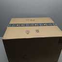 vivorug 5x7 Area Rugs - Ultra-Thin Washable Rug with Non-Slip Backing, Ideal for Living Room, Bedroom, Kitchen Floor Carpet - Modern Abstract, Easy Clean, Durable, Low Pile Gray/Rust