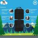 Leo and Ella Car Seat Protector for Child Car Seat, General Use and Backseat Organizer with Tablet Holder, Durable & Waterproof, Child Mat