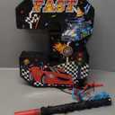 Race Car Piata Pull String Cars Piatas for Birthday Party Decorations Number 2 3 4 5 6 with Blindfold Stick Small Red Black Racing Theme 2nd 3rd 4th 5th 6th Party Supplies(Number 3)