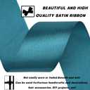 1-1/2 Inch 60 Yards Greenish Blue Solid Satin Ribbon for Gift Wrapping,Craft Floral Bouquets,Wedding Party,Timeless Flower,Decoration Floral Hair,Balloons