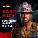 Updated Vented Full Brim Hard Hat, Trump 2024 Gloss, Padded, OSHA Construction Safety Approved Hardhats, Hard Hats for Men, Cascos De Construccion Helmet., 6.5-8