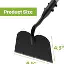 Draw Hoe Garden Tool, Heavy Duty Garden Hoes for Weeding Long Handle, Easy Stand Up Scraping Weeder Tool for Garden, 5.5 FT Adjustable Weed Hoe with 6-inch Wide Welded Blade