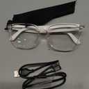 Oluote AI Translation Smart Glasses Bluetooth Headphone Glasses with 110+Translation Wireless Music&Calls Blue Light-blocking (Pink)