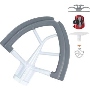 Flex Edge Beater for KitchenAid 4.5-5 Qt Tilt-Head Stand Mixer, Flat Beater Paddle with Flexible Silicone Edges Scraper, Kitchen Aid Mixers Accessory