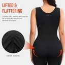Junlan Sauna Suit Women - Full Body Sleeveless Sauna Jumpsuit with Zipper Waist Trainer