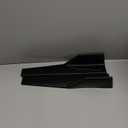 18" Universal Side Skirts, 45cm Left/Right Glossy Black PP Side Skirt Protection Extension Rocker Splitter Diffusers