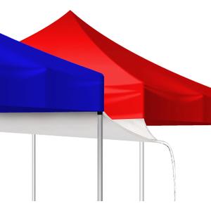 2 Pcs 10 Ft Canopy Rain Gutter for Pop up Tent - Vinyl Rain Gutters Replacement with Straps, Outdoor Events Party Connecting Tents Drainage Accessories (White)