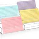 4 Tier Index Card Display Stand 3x5 Acrylic Card Holder for Desk File Note 8 Pockets Clear Postcard Stand Index Card Rack Acrylic Business Card Stand for Office Classroom 10.8 X 4 X 5.1 No Index Card