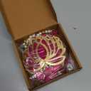 Kalakriti Lotus Artificial Garlands Navratri | Floral Wall Hanging Temple Decoration | Lohri Pongal Pooja Room Back Dropper Showpiece for Home Indian Diwali Decor Gift Item,Pack of 6, 10 Inch