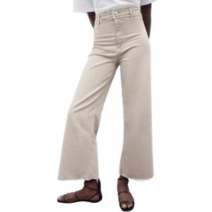 Women's Wide Leg Jeans High Waisted Stretchy Trendy Casual Versatile Work Denim Pants Trousers 2025 (Khaki)