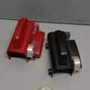 2-Pack Wrapping Paper Cutter & Tape Dispenser, Make Cutting Easily Safely and Efficient, Straight Sliding Tool for Christmas Gift, with 4 Tapes, 2 Replace Blades Kit, Black and Red