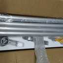 YaFex Curtain Rods 32-144 Inch, Heavy Duty 1 Inch Adjustable Curtain Rod for Windows, Silver Extra Long Window Treatment Rods, Modern Design, Easy Installation