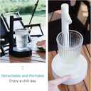 2 x Desktop Water Dispenser for 5 Gallon Bottle, PLUZZ Portable Small Electric Water Pump for 5 Gallon Jug for Home, Office, Camping, Outdoor, Easy & Useful White Rechargeable Countertop Water Pump