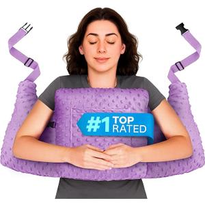 Zomaple Mastectomy Pillow with Strap, Seat Belt Cover & Shower Lanyard - Post Surgery Pillow, Breast for After Heart Surgery, Reduction & Augmentation Patients Sleeping, Recovery Seatbelt Protection