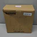 Bedside Table Lamps Set of 2 - Touch Nightstand Lamp for Bedroom with USB C+A Charging Ports & AC Outlets, 3-Way Dimmable Desk Lamp Grey Fabric Shade for Bedroom Living Room, Office(Bulb Included)