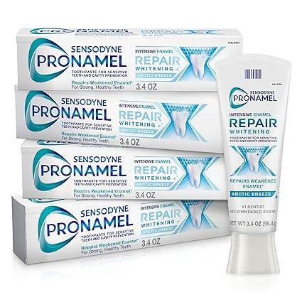 Sensodyne Pronamel Intensive Enamel Repair Toothpaste for Sensitive Teeth and Cavity Protection, Whitening Toothpaste to Strengthen Enamel, Arctic Breeze - 3.4 Ounces x 3