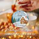 5 x Family Ornament 2025, Cozy Home Predent for Family, New Homeowners, Friends & Loved Ones - Theres No Place Like Home, White Elephant Gift Ornament, Housewarming Gift