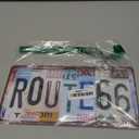 Vintage Route 66 Metal Tin Sign License Plate Wall Decor 12 x 6 Inches