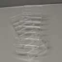 2 Pack Clear Acrylic Makeup Organizers, 7-Section Bathroom Organizer for Drawer, Cosmetic Display Cases, Blushes Highlighters Eyeshadow Powder Makeup Organizer Holder Storage