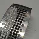 Garlic Press Rocker - Stainless Steel Garlic Crusher, Chopper, Mincer with Silicone Garlic Peeler, Mini Brush Tools For You (Black)