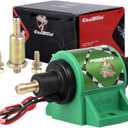 CarBole 12D Micro Electric Diesel Fuel Pump Universal 5/16 inch Inlet and Outlet 12V 1-2 A, 35 GPH, 4-7 PSI (Diesel Fuel Pump 4-7 Psi)