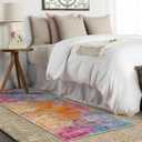 Lahome Modern Abstract Runner Rugs with Rubber Backing - 2x8 Colorful Rug Runners for Hallways Non Slip Washable Carpet Runner, Rainbow Soft Non Skid Indoor Long Runner for Bedroom Kitchen