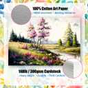 50 Pack Heavyweight Cotton Watercolor Cards with Envelopes, 4 x 6 Inch, Perfect for Painting or Card Making, Ideal for Christmas and Birthday Gifts
