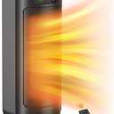 Faryuan Space Heaters for Indoor Use, 1500W Fast Heating, Portable Ceramic Heater with Thermostat, 4 Modes, Timer, Oscillating Electric Room Heater with Remote, Safe for Office Bedroom Large Room Use