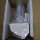 4 Inch Dryer Vent Cover Outside Hooded Wall Vent with Screen and Damper, Exhaust Vent Wall Mount Exterior Wall Vents Cover Cap for Dryer Ventilation&Outdoor Air Exhaust,Galvanized Steel,White