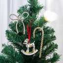 5 x 2025 Baby's First Christmas Ornament, Christmas Ornaments Hanging Ornaments for Xmas Tree Decorations Keepsake Gifts for Sisters Mom Grandma Women