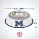 The Memory Company | Licensed NCAA Bling Team Logo Stainless Pet Bowl