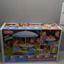 Little Tikes Easy Store Picnic Table with Umbrella, Multi Color, 42.00''L x 38.00''W x 19.75''H (Standard)