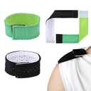 2 Pairs Softball Sleeve Holders, Sleeve Holders for Sports, Softball Shirt Ties for Sleeves, Breathable Mesh Adjustable for Tennis, Football, Basketball, Baseball, Finishing Unisex