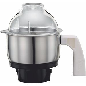 Preethi MGA-504 Stainless Steel Genie Jar for Eco Twin, Plus/Chef Pro and Blue Leaf, 1-Liter, Silver