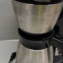 BLACK+DECKER 12 Cup Thermal Programmable Coffee Maker with Brew Strength and VORTEX Technology, Black/Steel